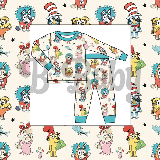 Dr. Suess Two Piece Long Sleeve Pajamas - Pre-Order