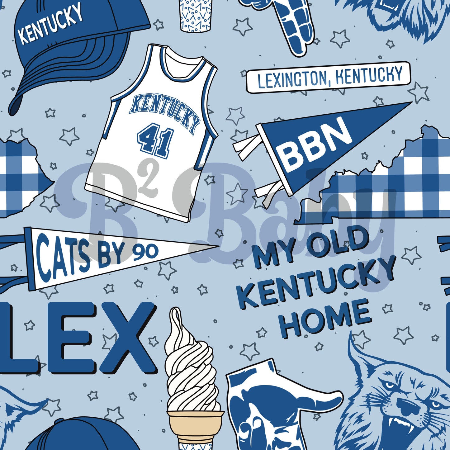 Kentucky Two Piece Long Sleeve Pajamas - Pre-Order